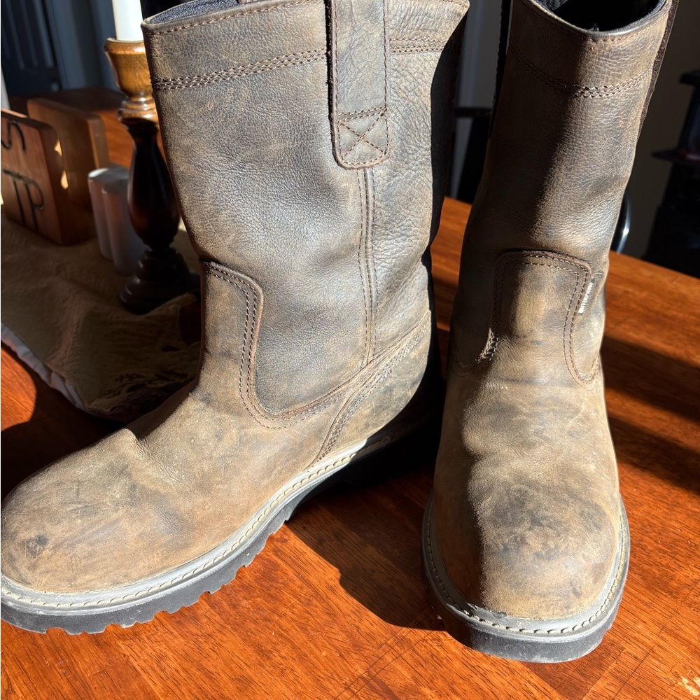 Wolverine Black Leather Work Boots